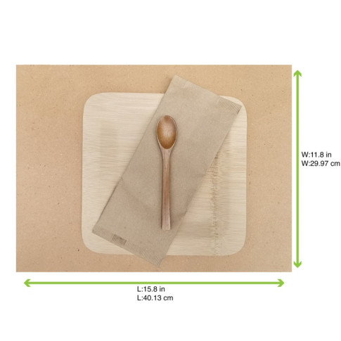 Set vassoio in carta beige 300x400mm