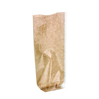Sacchetto trasparente con fondo in cartone kraft 140 H305mm