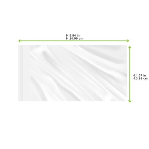 Bustina "Klever" richiudibile in BOPP 350x150mm H40mm