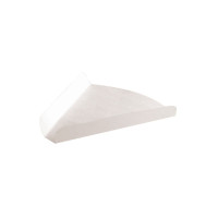 Supporto triangolare in cartone bianco per pizza o torta 175x27mm H27mm