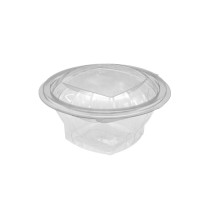 Insalatiera in PET tonda con coperchio a cerniera  H56mm 500ml