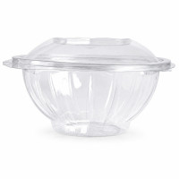 Insalatiera in PET tonda con coperchio a cerniera  H60mm 750ml