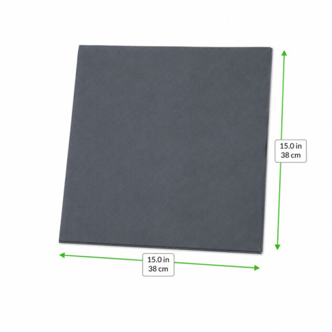 Tovagliolo antracite micropoint a 2 strati  380x380mm