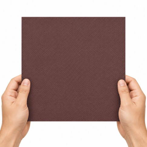 Tovagliolo castagna micropoint a 2 strati  380x380mm