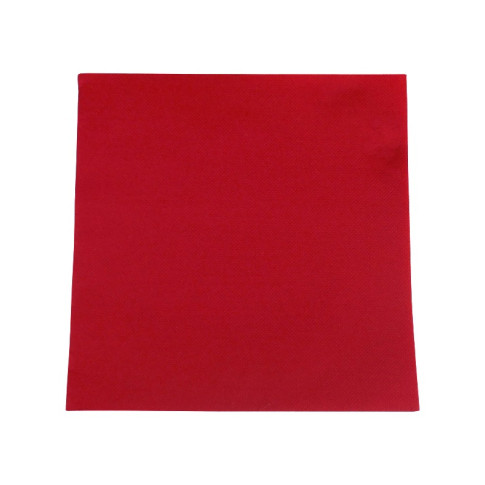 Tovagliolo rosso micropoint a 2 strati  380x380mm