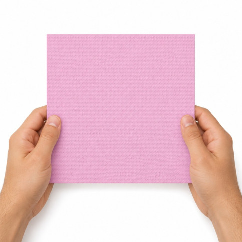 Tovagliolo rosa micropoint a 2 strati  380x380mm