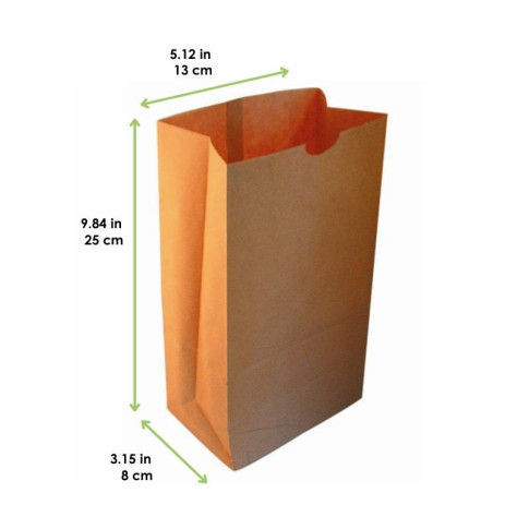 Sacchetto "SOS" in carta kraft 130x80mm H250mm