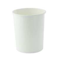 Contenitore in cartone bianco per alimenti caldi e freddi  H114mm 570ml