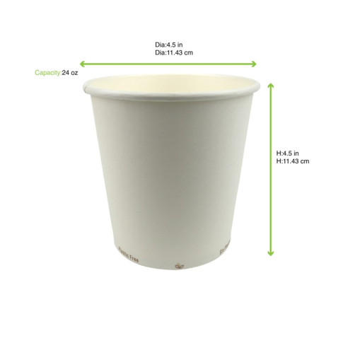 Contenitore da zuppa "Nature" biodegradabile  H115mm 700ml