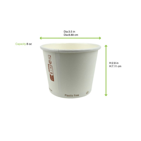 Contenitore da zuppa "Nature" biodegradabile  H67mm 290ml