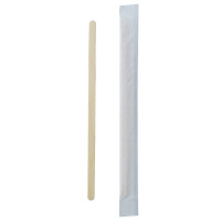 Palettina in legno con estremità arrotondate imbustate singolarmente (FOR50 + PAP21) 5x10mm H140mm