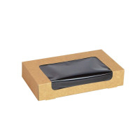 Scatola per sushi con finestra antiappannamento per 18 pezzi 210x120mm H40mm