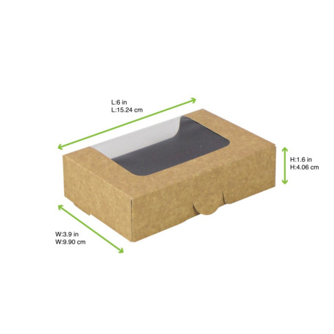 Scatola per sushi con finestra antiappannamento per 10-12 pezzi 152x100mm H40mm