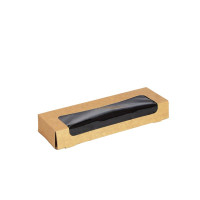 Scatola per sushi con finestra antiappannamento per 14-16pezzi 240x72mm H35mm