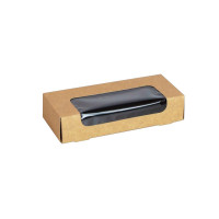 Scatola per sushi con finestra antiappannamento per 6-8 pezzi 167x72mm H35mm