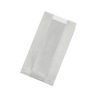 Sacchetto in carta kraft antiunto con finestra in PP (C/PAP81 + PP5) 220x120mm H50mm