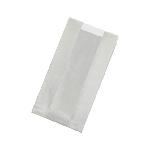 Sacchetto in carta kraft antiunto con finestra in PP (C/PAP81 + PP5) 220x120mm H50mm