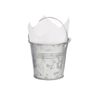 Secchiello in metallo con manici  H75mm 200ml