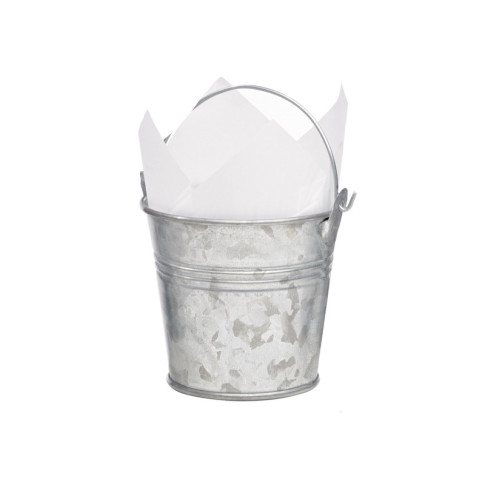 Secchiello in metallo con manici  H75mm 200ml
