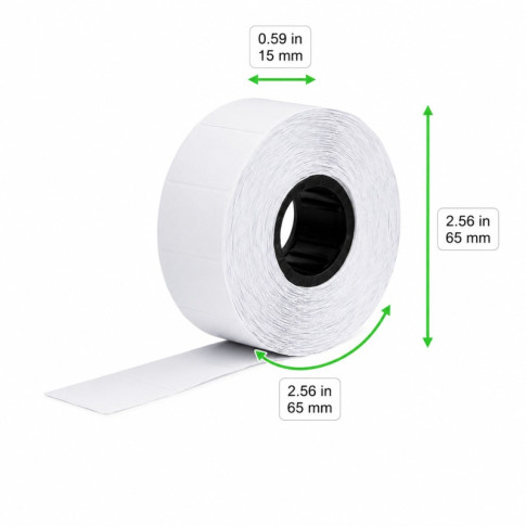 Adesivo 26*16 mm per l'etichettatura delle pinze 65x65mm H15mm