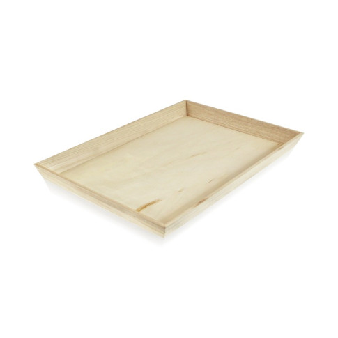 Vassoio da pasto "Noa" in legno 390x290mm H40mm