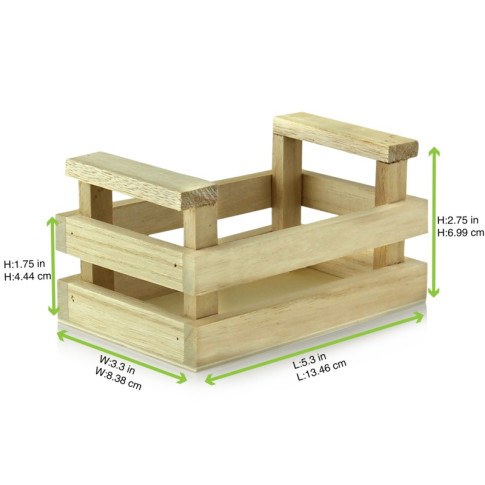 Mini cassetta in legno  135x85mm H70mm