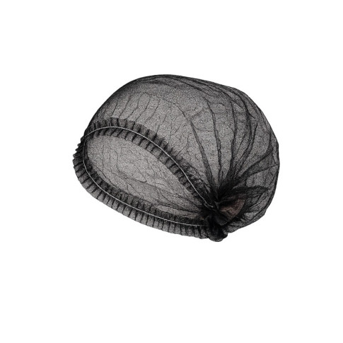 Cappello a rete clip polipropilene non tessuto nero x100