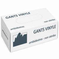 Guanto in vinile micro-polverizzato taglia XL scatola dispenser T 9/10 x100 240x115mm