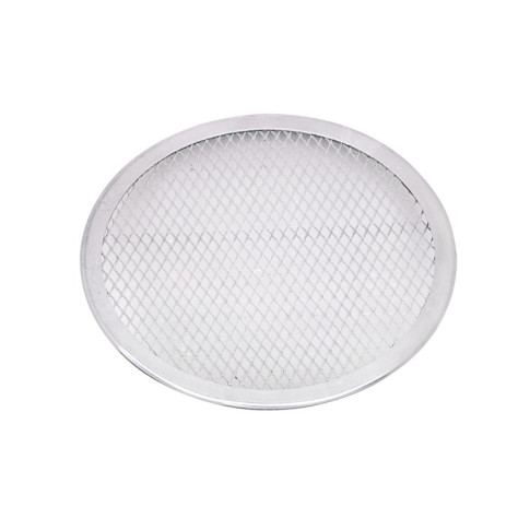 Griglia per pizza rotonda in alluminio con base forata  H4mm