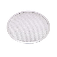 Griglia per pizza rotonda in alluminio con base forata  H4mm