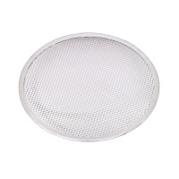 Griglia per pizza rotonda in alluminio con base forata  H4mm