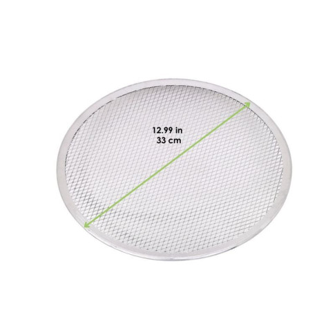 Griglia per pizza rotonda in alluminio con base forata  H4mm