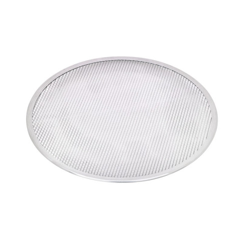 Griglia per pizza rotonda in alluminio con base forata  H4mm