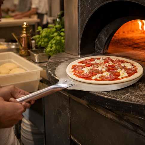 Pala della pizza con impugnatura in alluminio 508x152mm H15mm