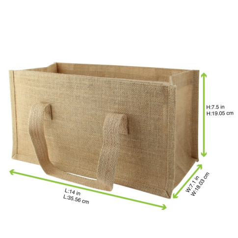 Borsa tote in iuta 355x180mm H190mm