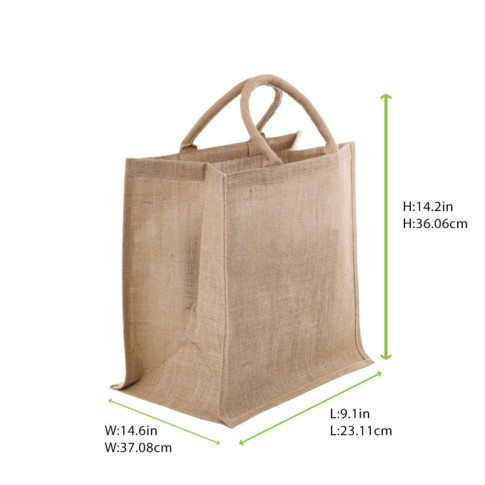 Borsa di iuta marrone 370x230mm H360mm