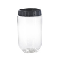Barattolo Bokolock in PET con coperchio (PET1)  H170mm 1000ml