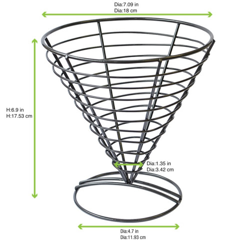 Supporto a forma di cono singolo  H185mm