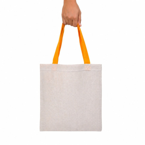 Borsa tote con manici gialli  10x230mm H300mm
