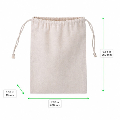 Borsa multiuso in cotone  10x200mm H250mm