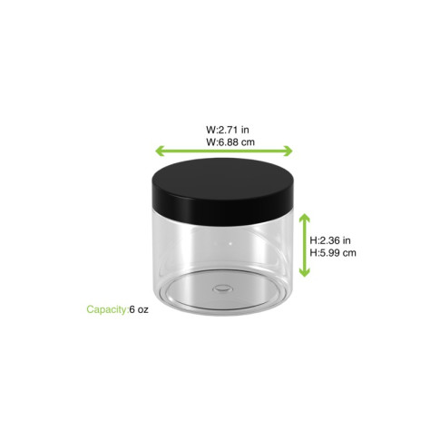 Barattolo Bokotwist in PET riutilizzabile (PET1)  H60mm 180ml