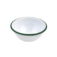 Ciotola Enamely smaltata con bordo verde (42)  H65mm 550ml
