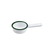 Casseruola smaltata con bordo verde (42)  H29mm 50ml