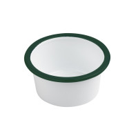 Scodella Enamely smaltata con bordo verde (42)  H45mm 160ml