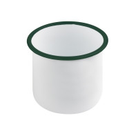 Scodella Enamely smaltata con bordo verde (42)  H120mm 1200ml