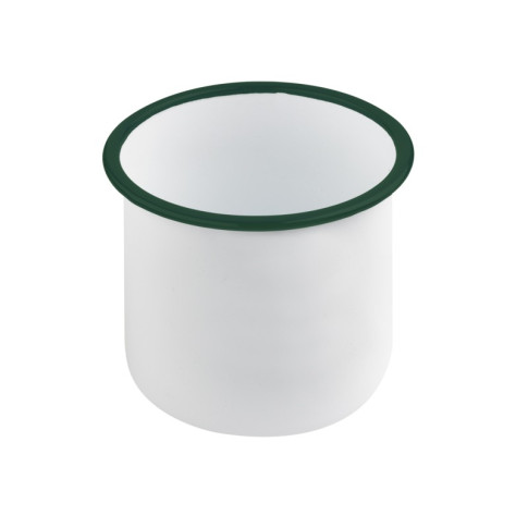 Scodella Enamely smaltata con bordo verde (42)  H120mm 1200ml