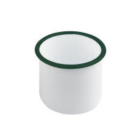 Scodella Enamely smaltata con bordo verde (42)  H80mm 350ml