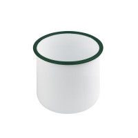 Scodella Enamely smaltata con bordo verde (42)  H100mm 730ml