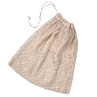 Borsa in rete di cotone naturale con chiusura a coulisse 300mm H340mm