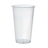 Tazza per tè alle bollicine in PP trasparente stampato a iniezione  H135mm 500ml